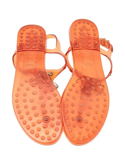 Pre-owned Tod's Vintage  Transparent Jelly Sandals