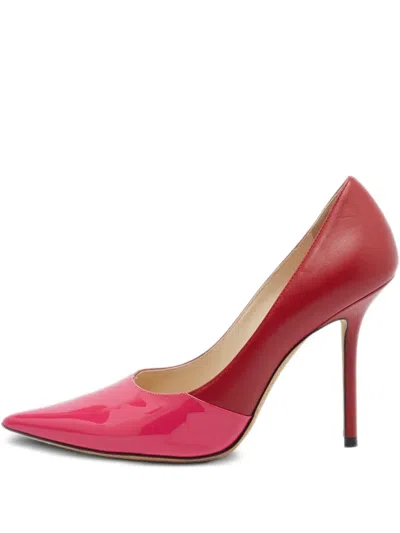 Pre-owned Jimmy Choo 105mm Patent Leather Colour-block Pumps
