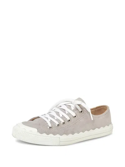 Pre-owned Chloé Lauren Sneakers In Gray