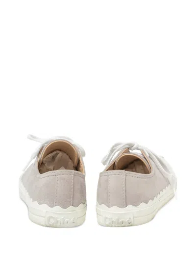 Pre-owned Chloé Lauren Sneakers In Gray