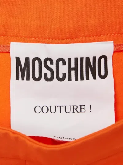 Pre-owned Moschino Tailored Trousers In Orange