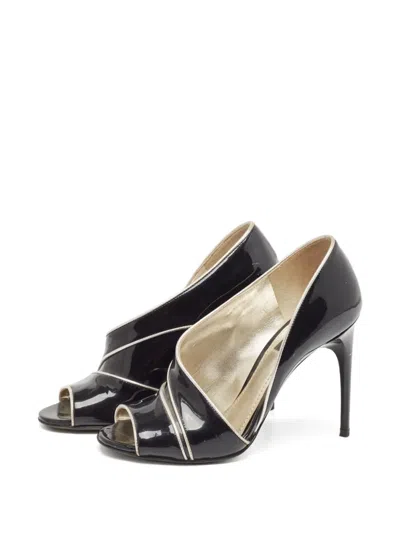 Pre-owned Dolce & Gabbana 110mm Leather Pumps In Black