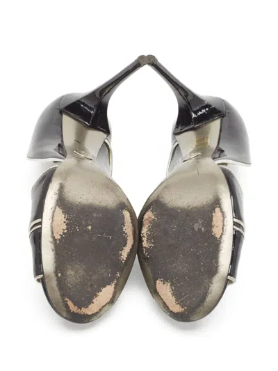 Pre-owned Dolce & Gabbana 110mm Leather Pumps In Black
