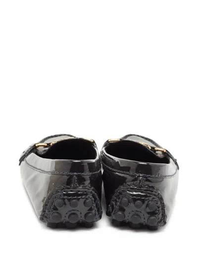 Pre-owned Louis Vuitton Lv-plaque Loafers
