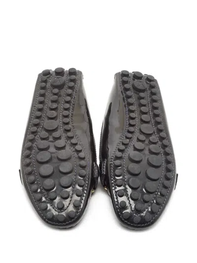 Pre-owned Louis Vuitton Lv-plaque Loafers