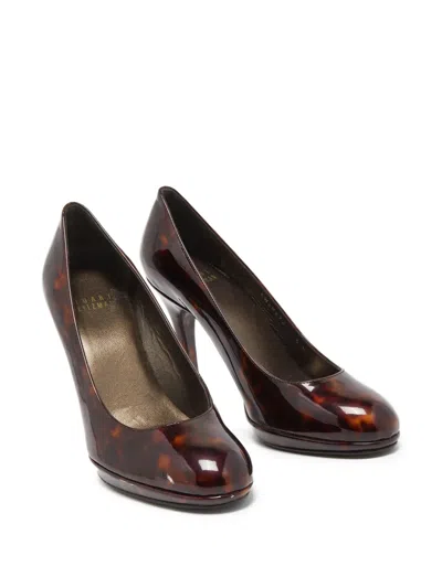 Pre-owned Stuart Weitzman 105mm Leather Pumps In Brown