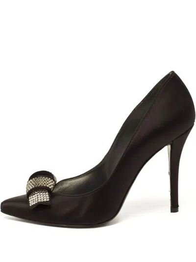 Pre-owned Stuart Weitzman  110mm Embellished Pumps In Black