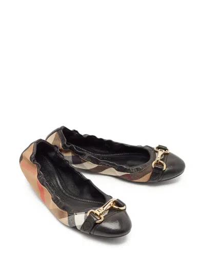 Pre-owned Burberry House-check Ballet Flats
