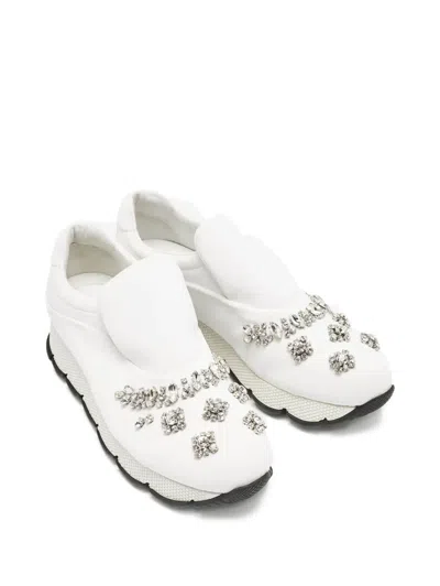 Pre-owned Prada Crystal-embellished Sneakers