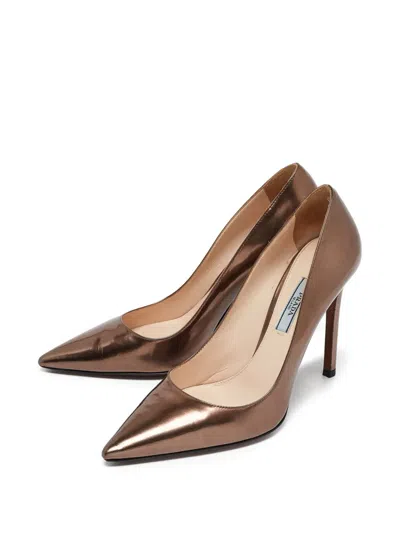 Pre-owned Prada 110mm Leather Pumps