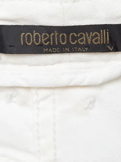 Pre-owned Roberto Cavalli Vintage Trimmed Side-pocket Trousers