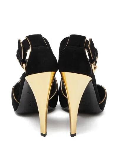 Pre-owned Louis Vuitton 110mm Peep-toe Slingback Heels