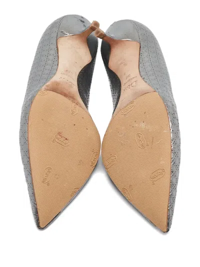 Pre-owned Dior Metallic Kitten Heel Pumps