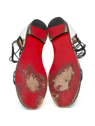 Pre-owned Christian Louboutin Leather Flat Sandals