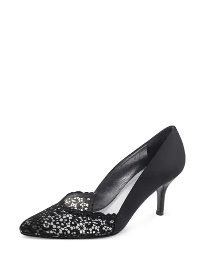 Pre-owned Stuart Weitzman  80mm Lace-panel Pointed-toe Pumps