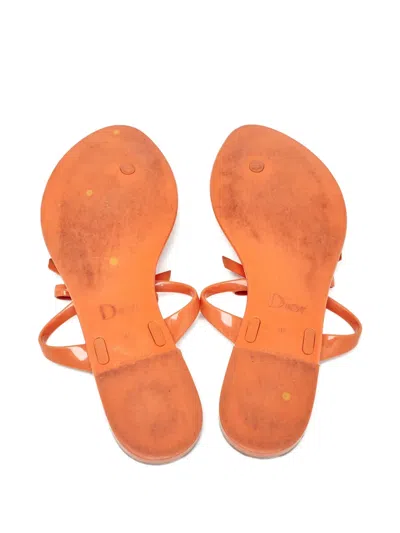 Pre-owned Dior Chain-detail Flat Sandals