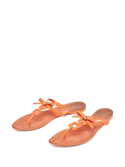 Pre-owned Dior Chain-detail Flat Sandals