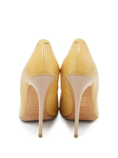 Pre-owned Jimmy Choo 130mm Patent-leather Pumps In Neutral