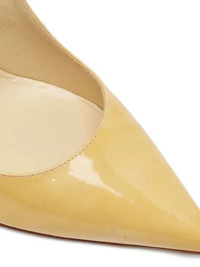 Pre-owned Jimmy Choo 130mm Patent-leather Pumps In Neutral