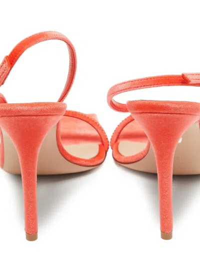 Pre-owned Gianvito Rossi  110mm Britney Squared-toe Stiletto Sandals In Red