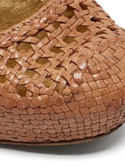 Pre-owned Prada 140mm Woven Platform Pumps