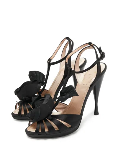 Pre-owned René Caovilla  T-bar Strappy Sandals