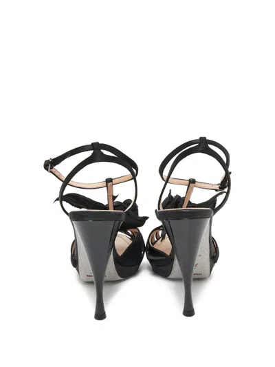 Pre-owned René Caovilla  T-bar Strappy Sandals