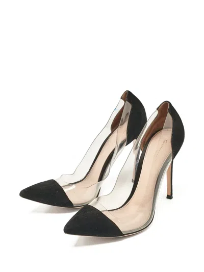 Pre-owned Gianvito Rossi  100mm Transparent-panel Pumps