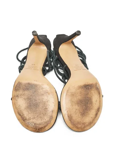 Pre-owned Isabel Marant Vintage 100mm Leather Sandals In Green