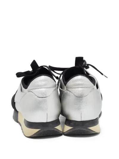 Pre-owned Balenciaga Race Runner Sneakers In Gray