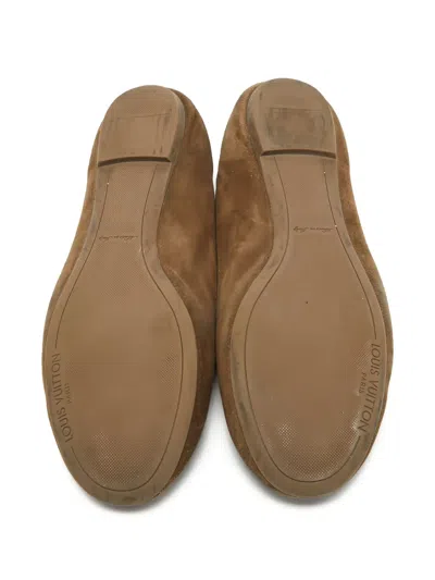 Pre-owned Louis Vuitton Leather Ballet Flats In Brown