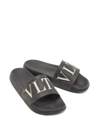 Pre-owned Valentino Garavani Vltn Slides
