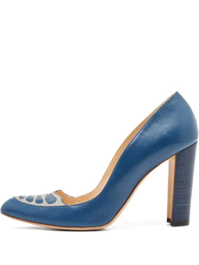 Pre-owned Manolo Blahnik  100mm Cut-out Pumps