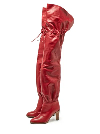 Pre-owned Gucci 120mm Trish Boots