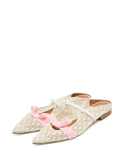 Pre-owned Malone Souliers Lace-detailing Ballet Flats