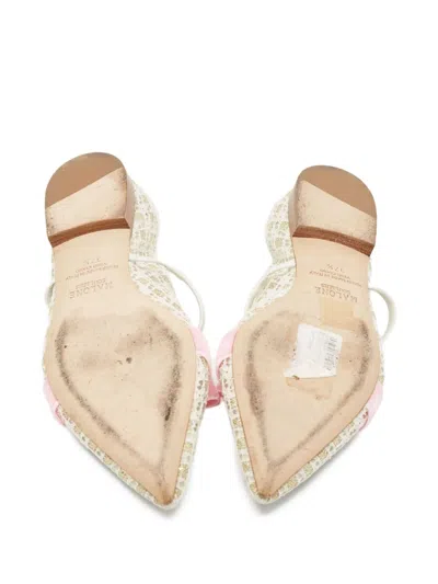 Pre-owned Malone Souliers Lace-detailing Ballet Flats