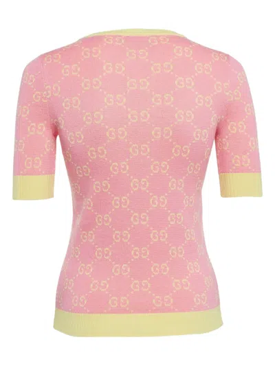 Pre-owned Gucci Logo-pattern Short-sleeve Top
