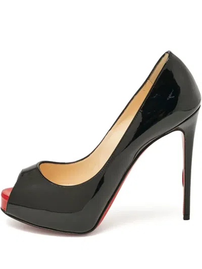 Pre-owned Christian Louboutin 110mm Very Prive Pumps In Black