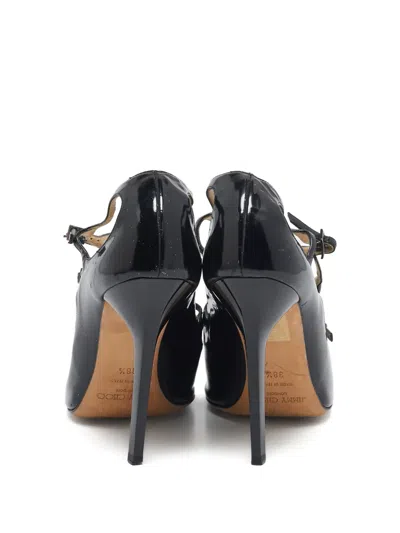 Pre-owned Jimmy Choo 100mm Patent-leather Pumps In Black
