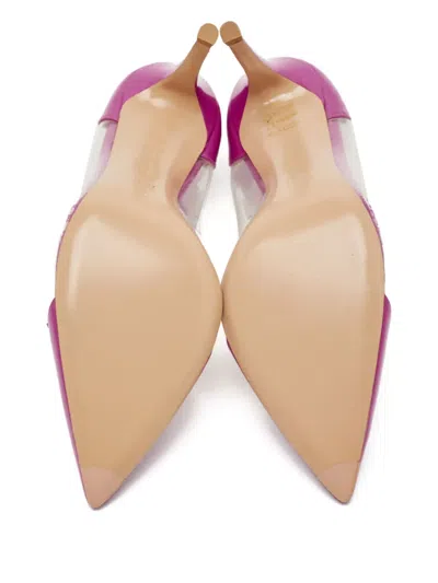 Pre-owned Gianvito Rossi  90mm Plexi Stiletto Pumps In Pink