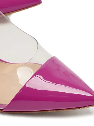 Pre-owned Gianvito Rossi  90mm Plexi Stiletto Pumps In Pink