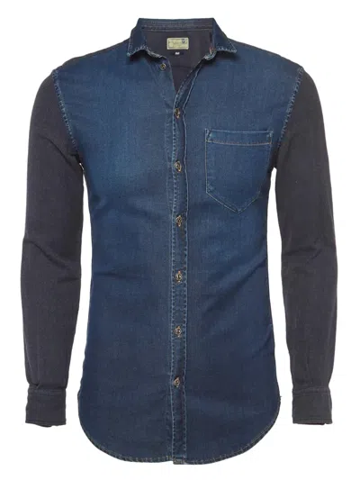 Pre-owned D&g Vintage Button-up Denim Shirt In Blue