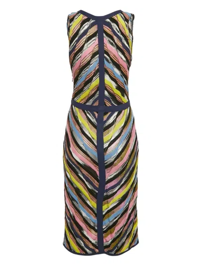 Pre-owned Missoni Striped Midi Dress