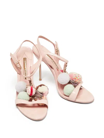 Pre-owned Sophia Webster 105mm Layla Patent Strappy Sandals In Pink