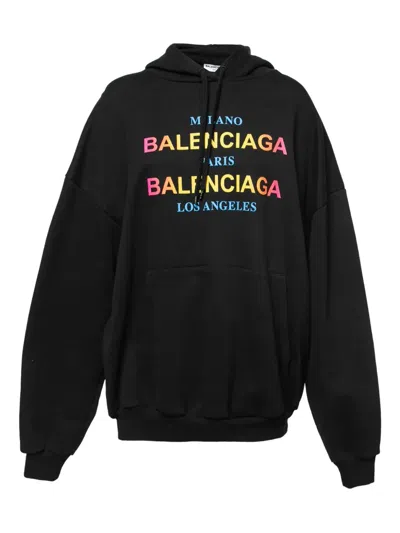 Pre-owned Balenciaga Logo-print Hoodie
