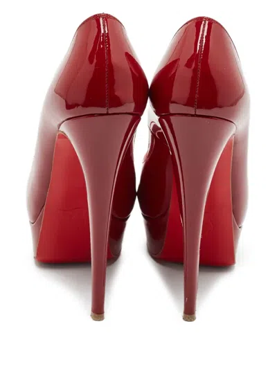 Pre-owned Christian Louboutin 140mm Lady Pumps In Red