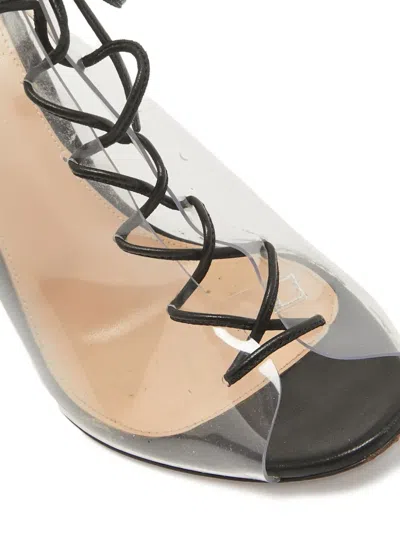 Pre-owned Gianvito Rossi 105mm Helmut Sandals In White