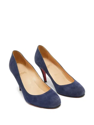 Pre-owned Christian Louboutin 85mm Suede Pumps