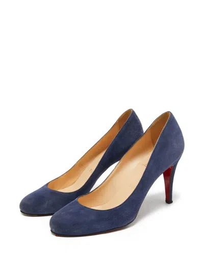 Pre-owned Christian Louboutin 85mm Suede Pumps