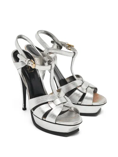 Pre-owned Saint Laurent 145mm Tribute Sandals